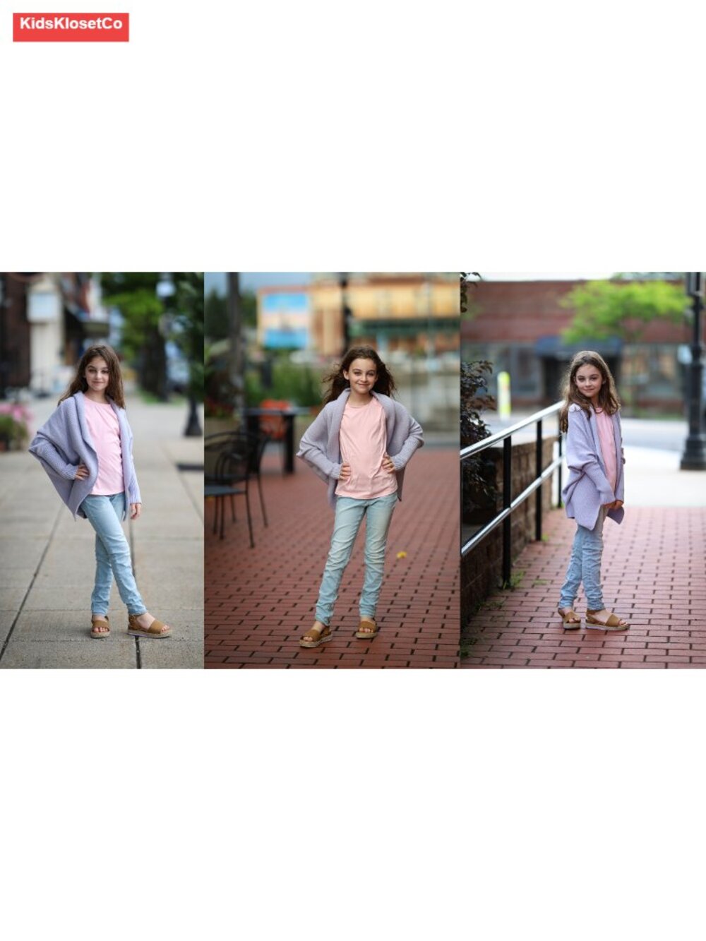 Girls Open Front Cardigan Sweaters Batwing Long Sleeve Shawl Collar Ribbed Knit - Picture 6 of 6